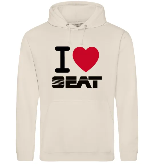 Жіноча толстовка (худі) I Love Seat Таш фото
