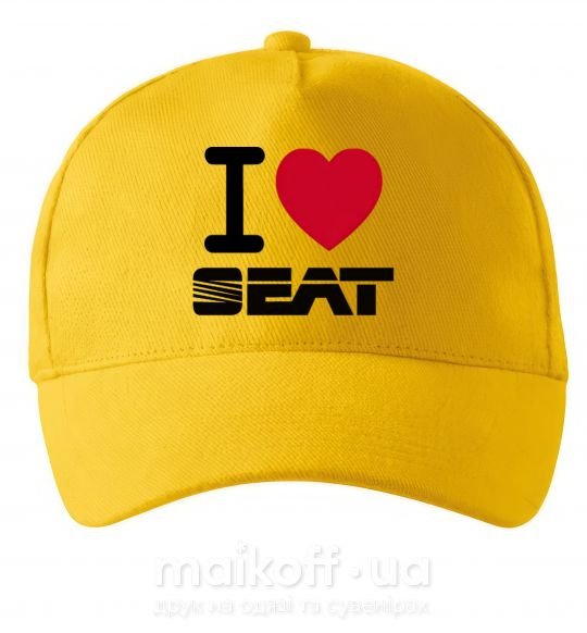 Кепка I Love Seat Сонячно жовтий фото