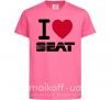 Дитяча футболка I Love Seat Яскраво-рожевий фото