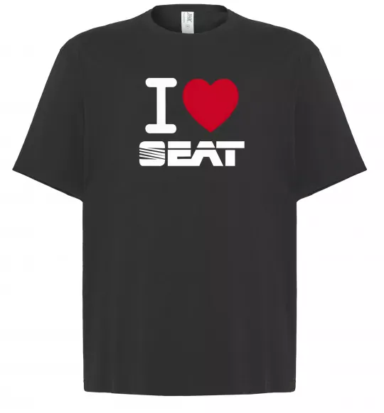 Футболка Оверсайз I Love Seat Чорний фото