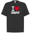 Футболка Оверсайз I Love Seat Чорний фото