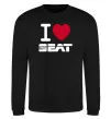 Свитшот I Love Seat Черный фото