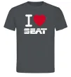 Мужская футболка I Love Seat Графит фото