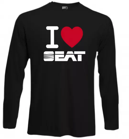 Лонгслив I Love Seat Черный фото