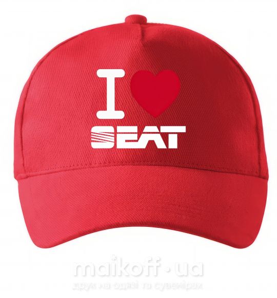 Кепка I Love Seat Червоний фото