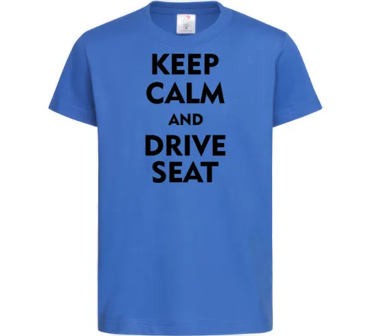 Детская футболка Drive Seat Ярко-синий фото