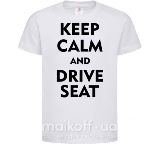 Дитяча футболка Drive Seat Білий фото