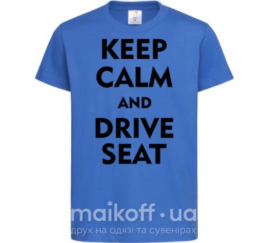 Детская футболка Drive Seat Ярко-синий фото