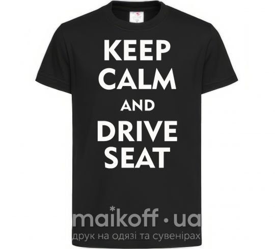Дитяча футболка Drive Seat Чорний фото