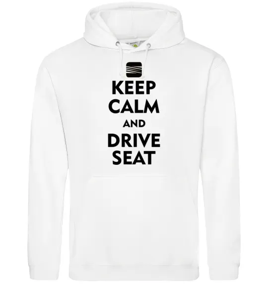 Мужская толстовка (худи) Drive Seat Белый фото
