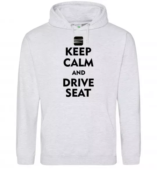 Женская толстовка (худи) Drive Seat Серый меланж фото