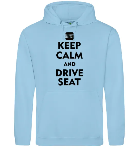 Женская толстовка (худи) Drive Seat Голубой фото