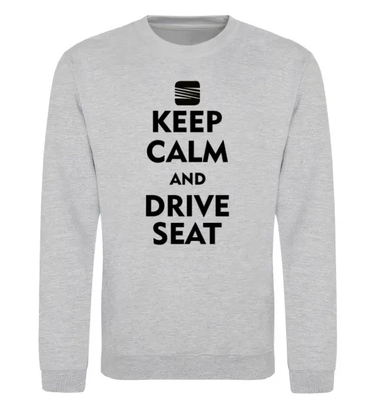 Свитшот Drive Seat Серый меланж фото