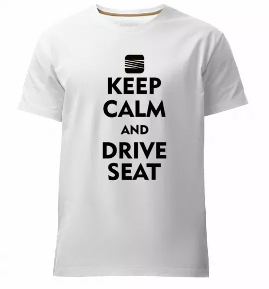 Чоловіча преміум футболка Drive Seat Білий фото