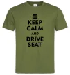 Чоловіча футболка Drive Seat Оливковий фото