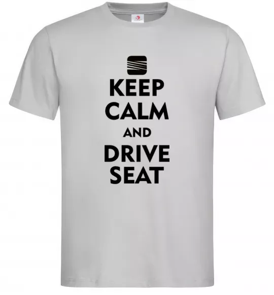 Чоловіча футболка Drive Seat Сірий фото