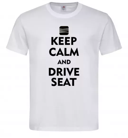 Чоловіча футболка Drive Seat Білий фото