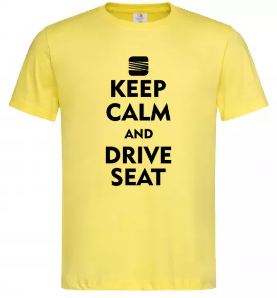Чоловіча футболка Drive Seat Лимонний фото