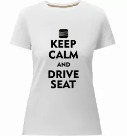 Женская премиум футболка I <3 Seat Белый фото