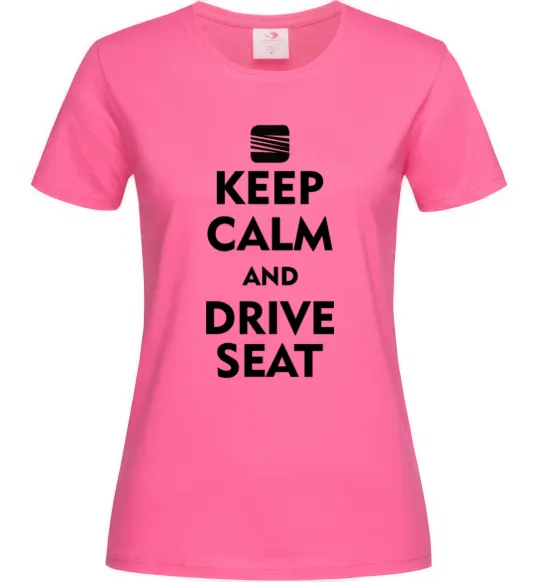 Женская футболка Drive Seat Ярко-розовый фото