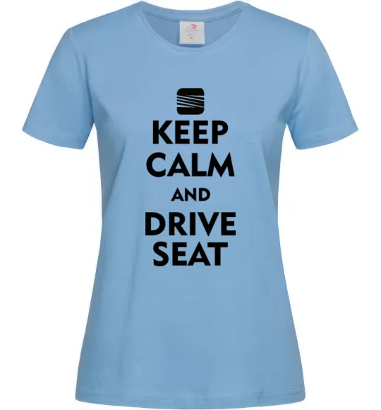 Женская футболка Drive Seat Голубой фото