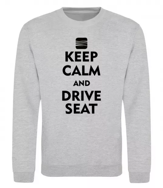 Свитшот Drive Seat Серый меланж фото