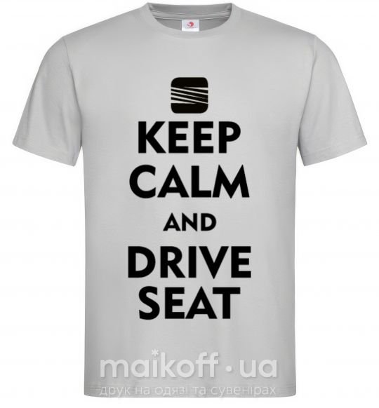Чоловіча футболка Drive Seat Сірий фото