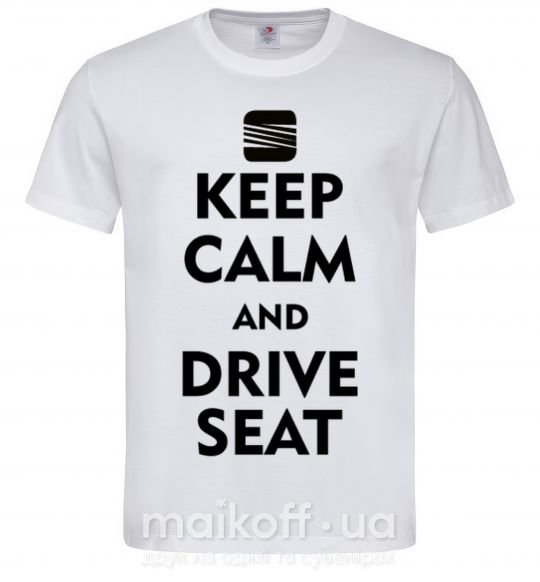 Чоловіча футболка Drive Seat Білий фото