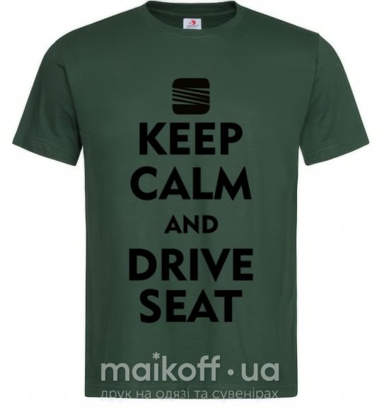 Чоловіча футболка Drive Seat Темно-зелений фото