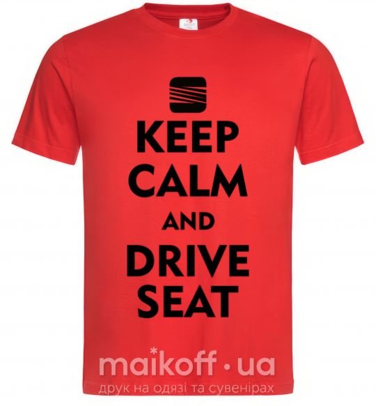 Мужская футболка Drive Seat Красный фото