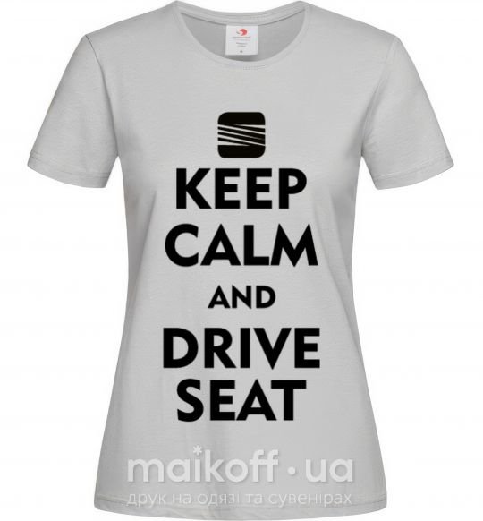 Женская футболка Drive Seat Серый фото