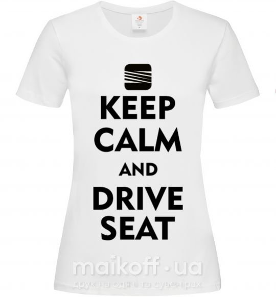 Женская футболка Drive Seat Белый фото