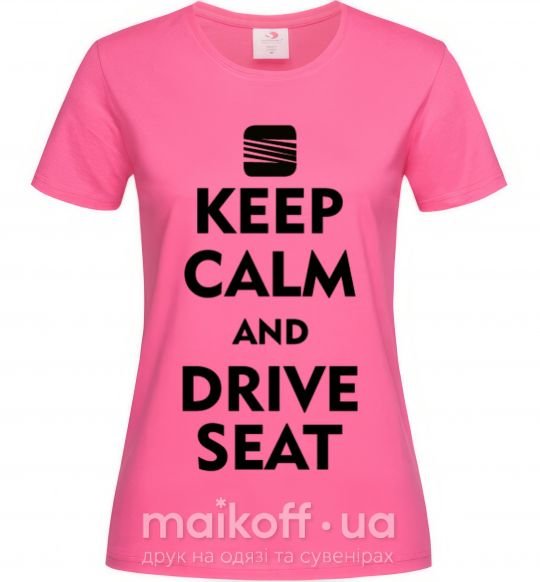 Женская футболка Drive Seat Ярко-розовый фото