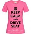 Женская футболка Drive Seat Ярко-розовый фото