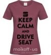 Женская футболка Drive Seat Бордовый фото