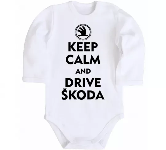 Детский боди Drive Skoda Белый фото