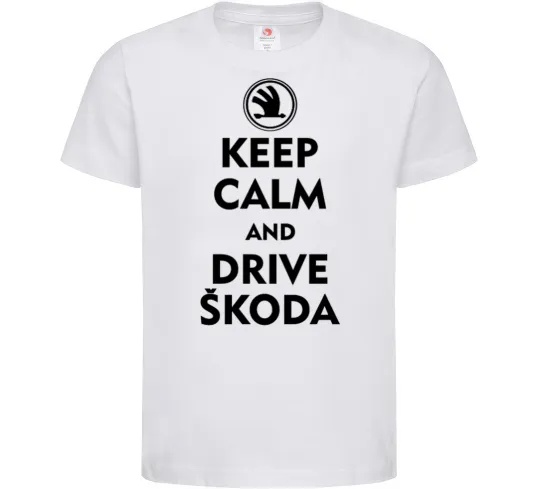Детская футболка Drive Skoda Белый фото