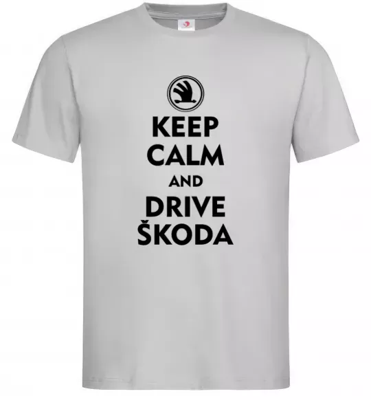 Чоловіча футболка Drive Skoda Сірий фото