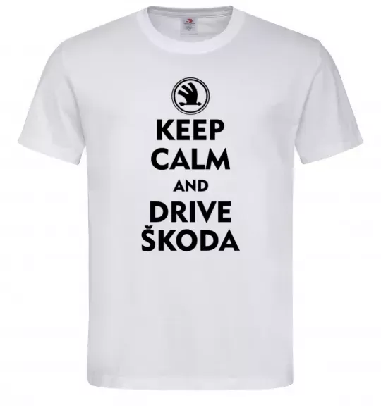 Чоловіча футболка Drive Skoda Білий фото