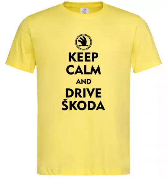 Чоловіча футболка Drive Skoda Лимонний фото