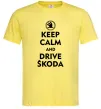 Чоловіча футболка Drive Skoda Лимонний фото