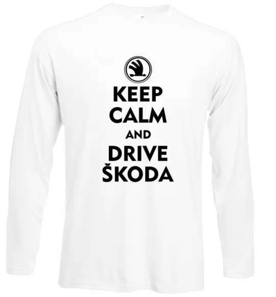 Лонгслів Drive Skoda Білий фото