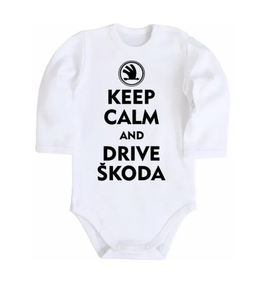 Детский боди Drive Skoda Белый фото