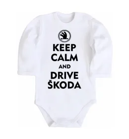 Детский боди Logo skoda Белый фото
