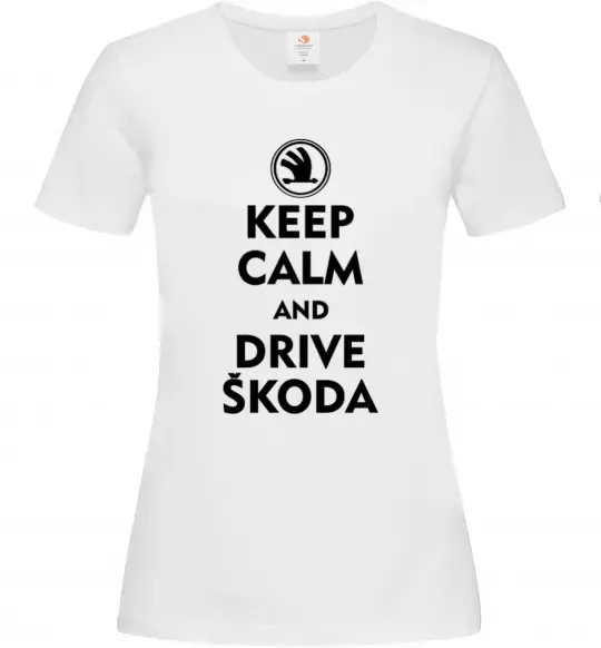 Женская футболка Drive Skoda Белый фото