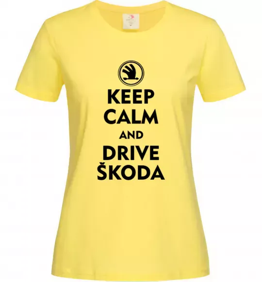 Женская футболка Drive Skoda Лимонный фото