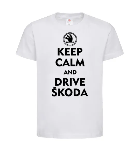 Дитяча футболка Drive Skoda Білий фото