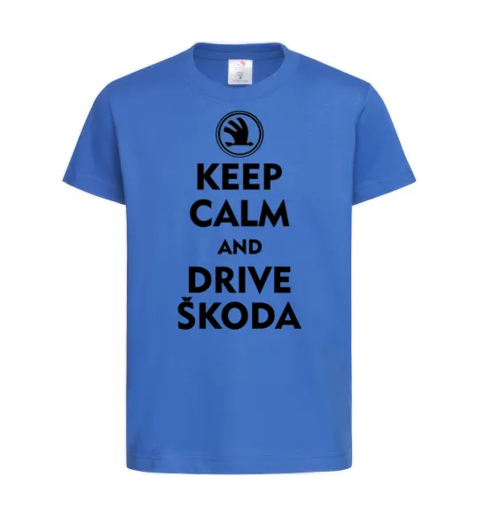 Дитяча футболка Drive Skoda Яскраво-синій фото