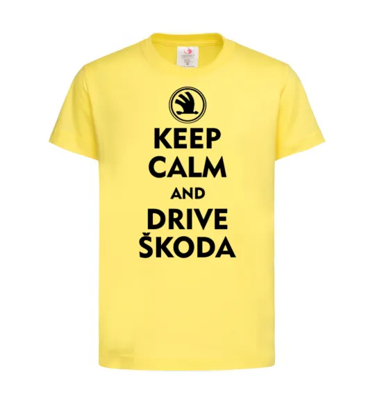 Дитяча футболка Drive Skoda Лимонний фото