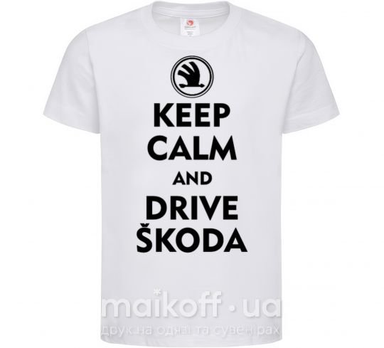 Дитяча футболка Drive Skoda Білий фото